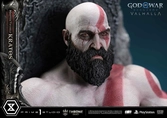 Throne legacy god of war series statuette 1/3 ragnarok master thyself kratos 67 cm