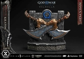 Throne legacy god of war series statuette 1/3 ragnarok master thyself kratos bonus version 67 cm