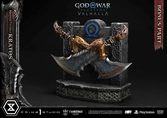 Throne legacy god of war series statuette 1/3 ragnarok master thyself kratos bonus version 67 cm