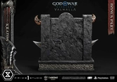Throne legacy god of war series statuette 1/3 ragnarok master thyself kratos bonus version 67 cm