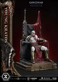 Throne legacy god of war series statuette 1/3 ragnarok young thyself kratos 91 cm