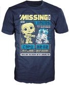 STAR WARS - T-Shirt POP - C-3PO and R2-D2 Missing (XXL)