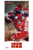 MARVEL CIVIL WAR - Poster en Verre - Iron Man - 30X60 cm