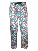 SONIC - Pantalon Pyjama - Black and White (L)