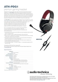 Audio-Technica - Gaming Headset ATH-PDG1 (PS4/PC/Mobile/XBONE) - PS4