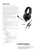Casque Audio-Technica : ATH-PG1 (PS4/PC/Mobile/XBONE)
