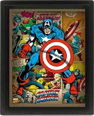 MARVEL RETRO - 3D Lenticular Poster 26X20 - Captain America