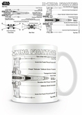 Star wars - mug - 300 ml - x-wing fighter sketch