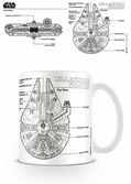 STAR WARS - Mug - 300 ml - Millennium Falcon Sketch
