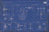 Star wars - poster 61x91 - blueprint rebel alliance fleet