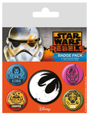 STAR WARS - Pack 5 Badges - Rebels