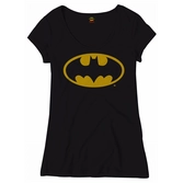 BATMAN - T-Shirt Classic Logo Black - GIRLS (L)