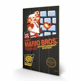 NINTENDO - Impression sur Bois 40X59 - Super Mario Bros 3 NES Cover