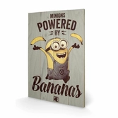 MINIONS - Impression sur Bois 40X59 - Powered By Bananas