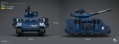 Warhammer 40,000 véhicule ultramarines predator destructor 26 cm