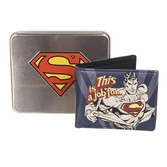 SUPERMAN - TIN BOX - Wallet Jof For Superman