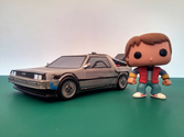 Figurine Pop Dolorean avec Marty Retour Vers Le Futur - N°02