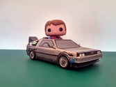 Figurine Pop Dolorean avec Marty Retour Vers Le Futur - N°02