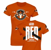 Star wars 7 - t-shirt red squad girls - orange (m)