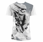 STAR WARS 7 - T-Shirt StormTrooper FULL PRINT KIDS - White (6 Ans)