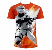 STAR WARS 7 - T-Shirt Flame Trooper FULL PRINT Orange (L)