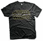 STAR WARS 7 - T-Shirt The force Awakens Logo Black (M)