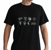 GAME OF THRONES - T-Shirt Sigles Homme (M)