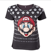 NINTENDO - T-Shirt Mario Black With Stars (XL)