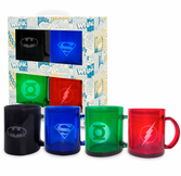 DC COMICS - Set of 4 Translucide Mugs