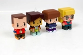BIG BANG THEORY - Set of 4 PIXEL Figures - Model 2