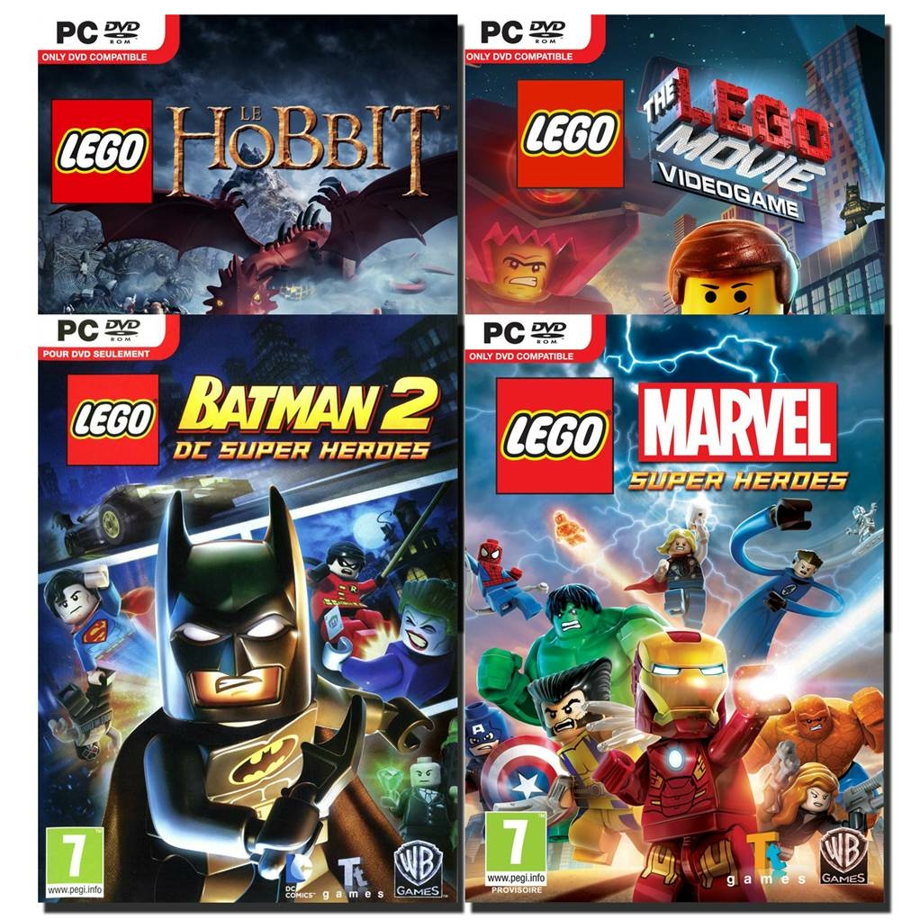 LEGO Marvel + La grande aventure + Le Hobbit + Batman 2 - PC : Référence  Gaming