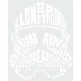 Star wars - wall decals - typographic clone trooper