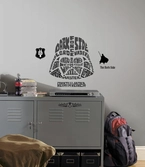 STAR WARS - Wall Decals - Typographic Darth Vader