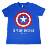 CAPTAIN AMERICA - T-Shirt KIDS Logo Blue (12 Years)