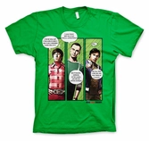 THE BIG BANG - T-Shirt Superhero Quips - Green (S)