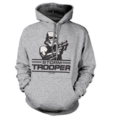 Star wars - sweatshirt aiming stormtrooper - h.grey (s)