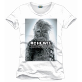Star wars - t-shirt chewie - white (l)