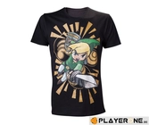 NINTENDO - T-Shirt - Black ZELDA Character (L)