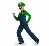 NINTENDO - Costume Enfant Luigi Clasic (7-8 ans)