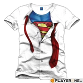 SUPERMAN - T-Shirt Clark Kent Shirt - White (L)