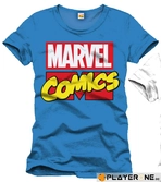 MARVEL - T-Shirt Marvel Comics Logo - Cobalt (S)