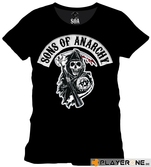 SONS OF ANARCHY - T-Shirt SOA Death Reapper Patch BLACK (XL)