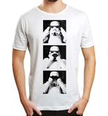 STAR WARS - T-Shirt Three Trooper - White (M)