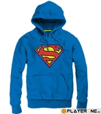 SUPERMAN - Sweat Logo Grunge Homme - Cobalt (XL)