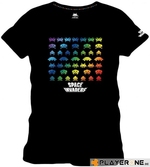 SPACE INVADERS - T-Shirt Rain Bow - Black (S)