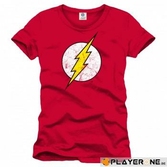 FLASH - T-Shirt Red Flash Cracked Logo (M)