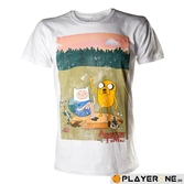 ADVENTURE TIME - T-Shirt Finn and Jake White (XL)