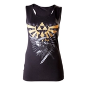 NINTENDO - ZELDA : T-Shirt - Gold Logo Tank Top GIRL (S)
