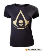 ASSASSIN'S CREED BLACK FLAG - T-Shirt Crest Logo Girl (XL)