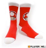 NINTENDO - Chaussettes - Crew Sock Mushroom Red 39/42